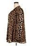 Daniel Rainn 100% Polyester Animal Print Brown Long Sleeve Blouse Size 2X - photo 5