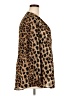 Daniel Rainn 100% Polyester Animal Print Brown Long Sleeve Blouse Size 2X - photo 4