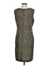 Kathie Lee 100% Polyester Animal Print Brown Cocktail Dress Size 12 - photo 2