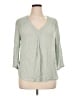 DR2 Green 3/4 Sleeve Blouse Size XL - photo 1