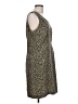 Kathie Lee 100% Polyester Animal Print Brown Cocktail Dress Size 12 - photo 4