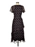 Joie 100% Polyester Floral Black Casual Dress Size 6 - photo 2