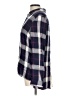 Como Vintage 100% Rayon Plaid Blue 3/4 Sleeve Blouse Size L - photo 5