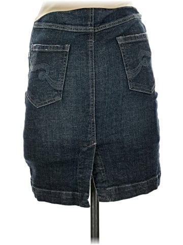 Indigo Blue Denim Skirt (view 2)