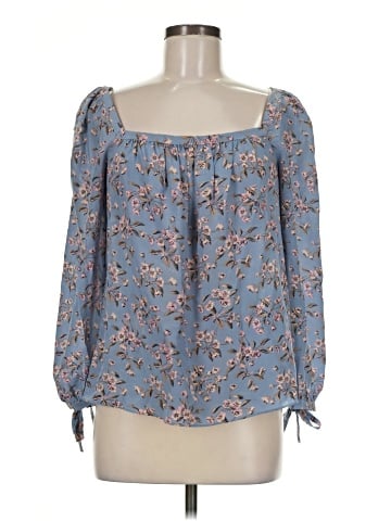 Rebecca Taylor 3/4 Sleeve Silk Top (view 1)