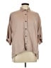 Everlane Solid Tan 3/4 Sleeve Button-Down Shirt Size L - photo 1