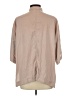 Everlane Solid Tan 3/4 Sleeve Button-Down Shirt Size L - photo 2