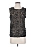 Max Studio 100% Polyester Floral Black Sleeveless Blouse Size S - photo 1