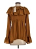 Moon River 100% Polyester Brown Long Sleeve Blouse Size XS - photo 2