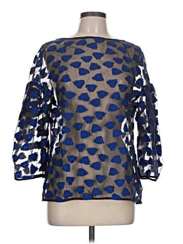 Lela Rose 3/4 Sleeve Blouse (view 1)