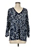 Gerard Darel Blue 3/4 Sleeve Blouse Size Med (3) - photo 1