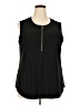 Jones Studio 100% Polyester Black Sleeveless T-Shirt Size 2X - photo 1