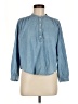 Madewell Blue Long Sleeve Blouse Size M - photo 1