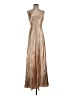 Jenny Yoo Collection 100% Polyester Metallic Tan Cocktail Dress Size 4 - photo 1