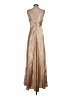Jenny Yoo Collection 100% Polyester Metallic Tan Cocktail Dress Size 4 - photo 2