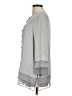 Assorted Brands 100% Silk Gray 3/4 Sleeve Silk Top Size M - photo 5