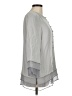 Assorted Brands 100% Silk Gray 3/4 Sleeve Silk Top Size M - photo 4
