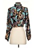 Haute Hippie Paisley Teal Long Sleeve Blouse Size XS - photo 2