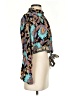 Haute Hippie Paisley Teal Long Sleeve Blouse Size XS - photo 4