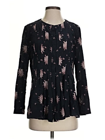 Tylho Long Sleeve Silk Top (view 1)
