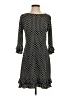MSK Polka Dots Black Casual Dress Size S - photo 1