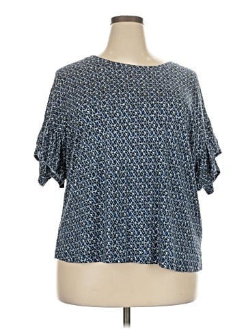 Liverpool Los Angeles Short Sleeve Blouse (view 1)