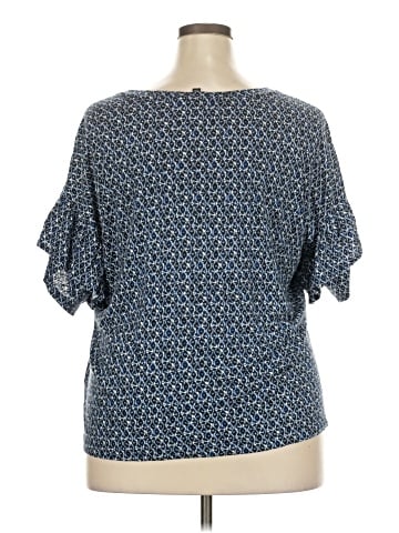 Liverpool Los Angeles Short Sleeve Blouse (view 2)