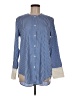 Tome Stripes Blue Long Sleeve Button-Down Shirt Size 6 - photo 1