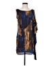Soprano 100% Polyester Graphic Blue Cocktail Dress Size XS - photo 1