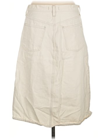 Madewell Denim A-Line Midi Skirt in Vintage Canvas Wash (view 2)
