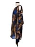 Soprano 100% Polyester Graphic Blue Cocktail Dress Size XS - photo 5