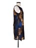 Soprano 100% Polyester Graphic Blue Cocktail Dress Size XS - photo 4