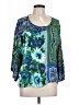 Tiny Green 3/4 Sleeve Blouse Size L - photo 1