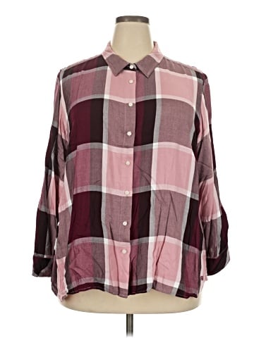 Tommy Hilfiger 3/4 Sleeve Button-Down Shirt (view 1)