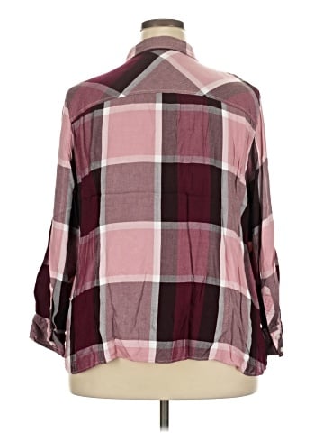 Tommy Hilfiger 3/4 Sleeve Button-Down Shirt (view 2)