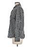 Foxcroft Houndstooth Black Long Sleeve Blouse Size 6 - photo 5