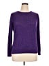 Cathy Daniels Polka Dots Purple Pullover Sweater Size XL - photo 1