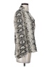 Elizabeth and James 100% Silk Animal Print Snake Print Gray Silver Jacket Size XS - photo 4