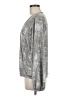 By Anthropologie Metallic Silver Long Sleeve Blouse Size M - photo 5