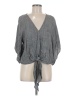 Lovestitch Gray 3/4 Sleeve Blouse Size M - photo 1