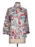 Chaps 100% Cotton Paisley Red 3/4 Sleeve Blouse Size L (estimated) - photo 1