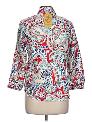 Chaps 3/4 Sleeve Blouse (view 2)