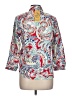 Chaps 100% Cotton Paisley Red 3/4 Sleeve Blouse Size L (estimated) - photo 2