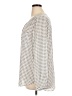 Pleione 100% Polyester Houndstooth Ivory 3/4 Sleeve Blouse Size XL - photo 5