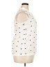 Crown & Ivy 100% Polyester Polka Dots Ivory Sleeveless Blouse Size XXL - photo 4