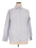 Kate Hill Stripes Gray Long Sleeve Blouse Size 1X - photo 1