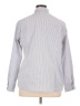 Kate Hill Stripes Gray Long Sleeve Blouse Size 1X - photo 2