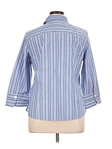 Foxcroft 3/4 Sleeve Button-Down Shirt (view 2)