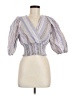Zara Purple 3/4 Sleeve Blouse Size M - photo 1
