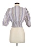 Zara Purple 3/4 Sleeve Blouse Size M - photo 2